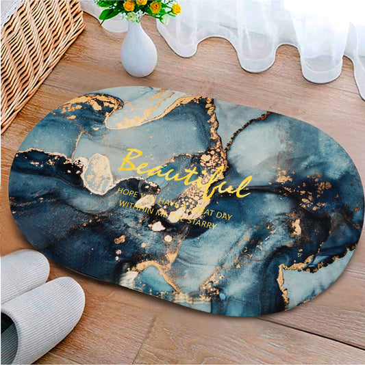 Water Absorbent Anti slip Bath mat-Beautiful Bath Mats Apricot