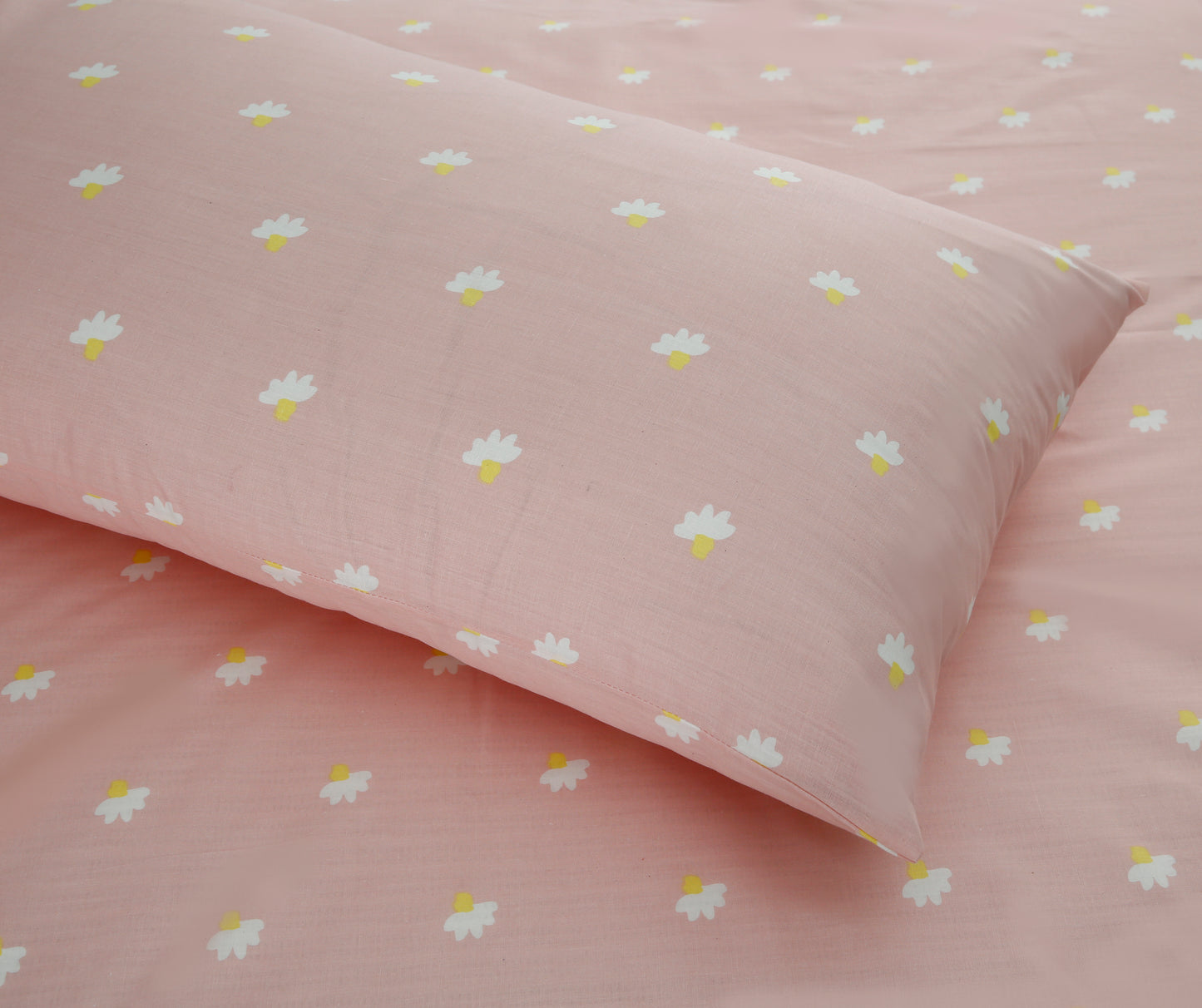 2Pcs Single Bed Sheet-SB-305(5213)  Apricot   