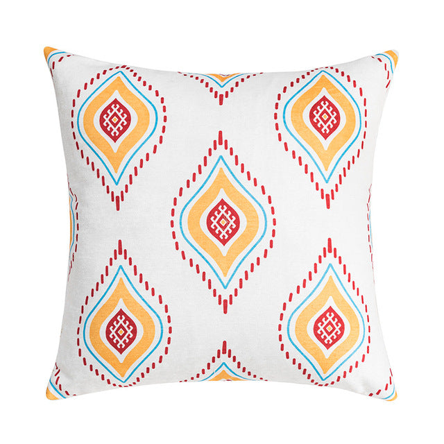 5 PCs Digital Printed Cushions-Indian Mandala Apricot