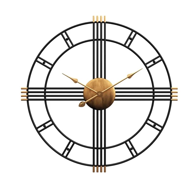 50CM Metal Wall Clock-SA2405-210 Clock Apricot   