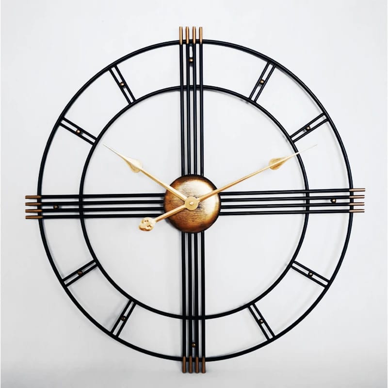 50CM Metal Wall Clock-SA2405-210 Clock Apricot   