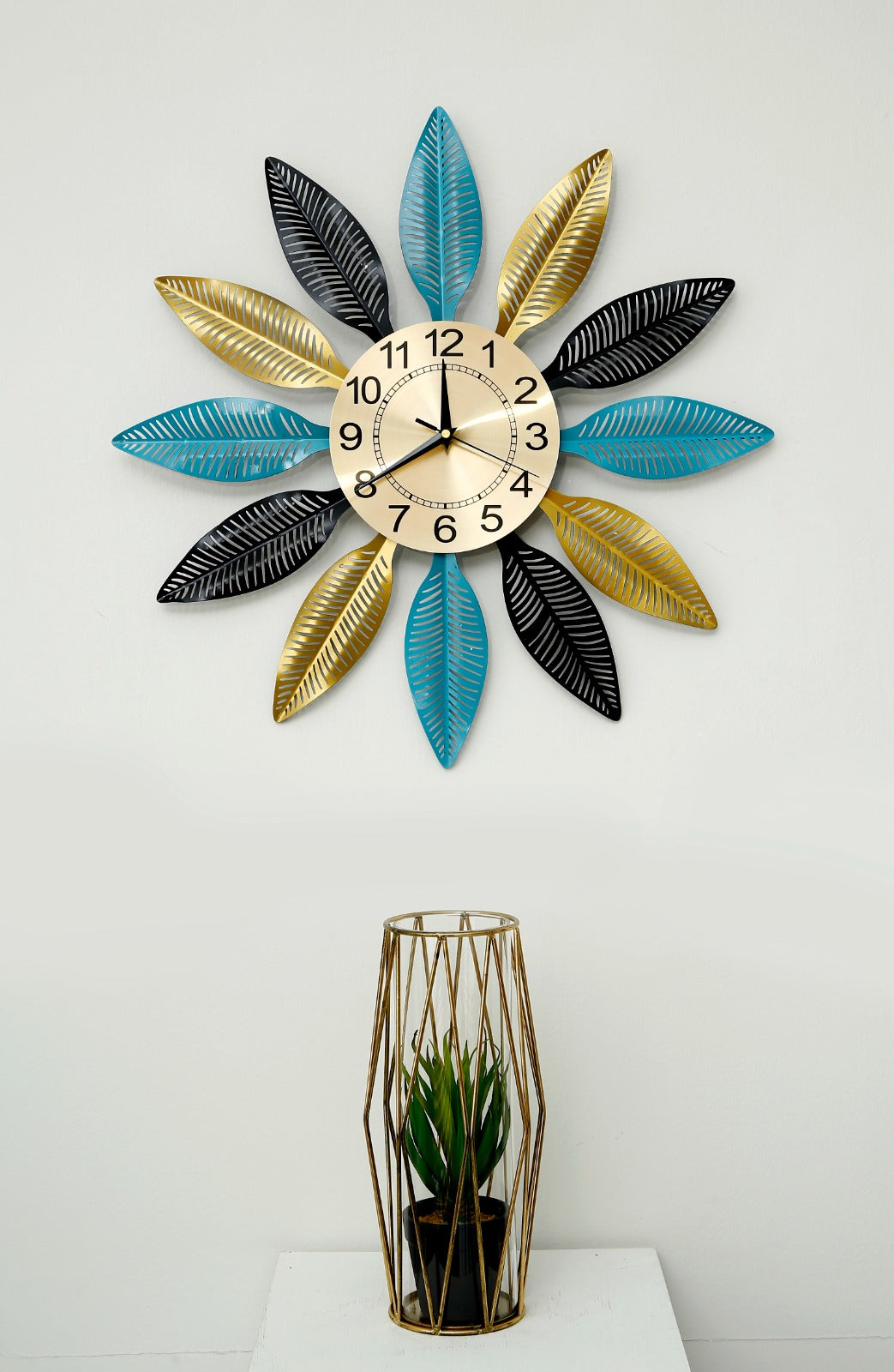 50CM Wall Clock Multi Wings Clock Apricot   