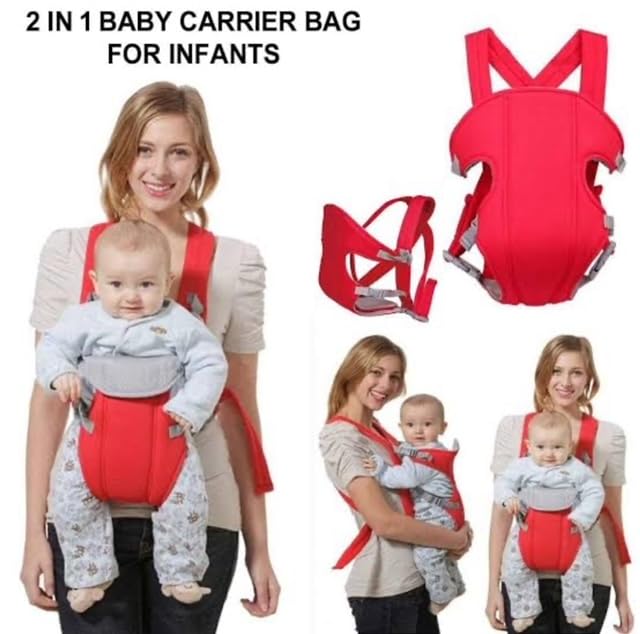 4-in-1 Baby Carrier Bag Adjustable with Comfortable Head Support & Buckle Straps-SA2408-276 Blankets Apricot