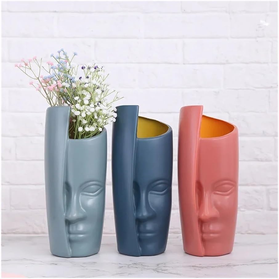 Face-Shaped Vase (SA2510-093) Apricot