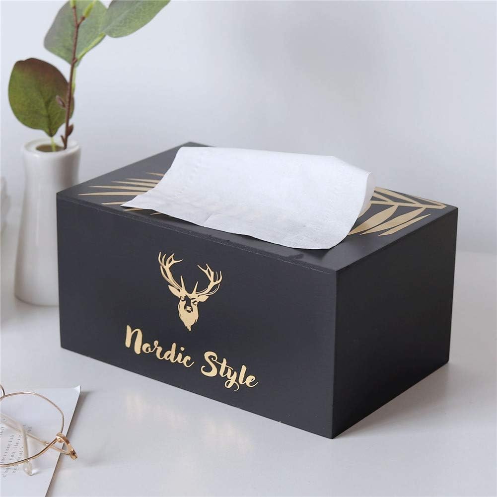Nordic Style Wooden Tissue Box SA2405-23 Tissue Box Apricot