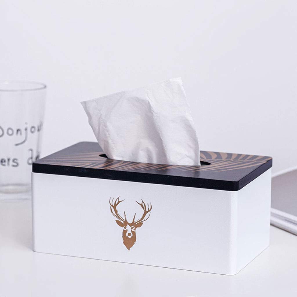 Nordic Style Wooden Tissue Box SA2405-25 Black Hawk Tissue Box Apricot