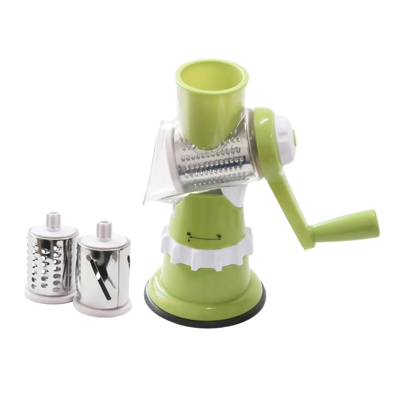 Vegetable Slicer with 3 Interchangeable Blades (SA2510-020)Green Spice and sugar Jar Apricot