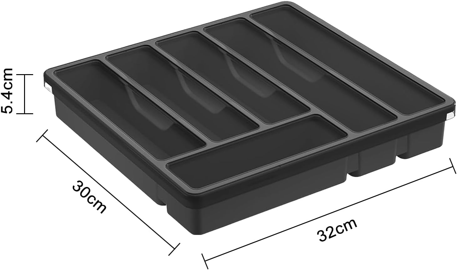 6 Compartments Drawer Countertop with Lid (SA2510-070) Apricot