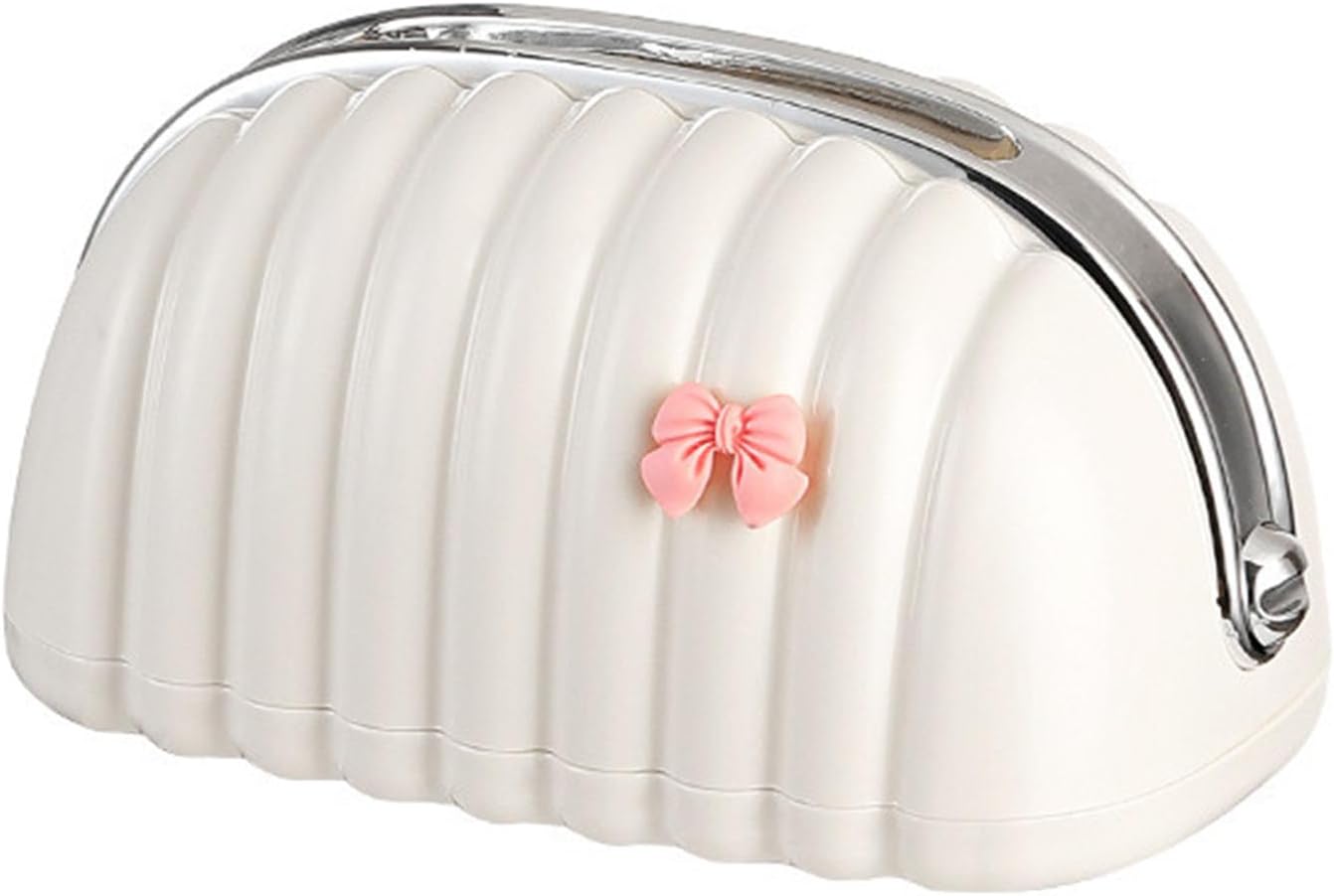 Tissue Box With Bow-SA2408-300 Tissue Box Apricot