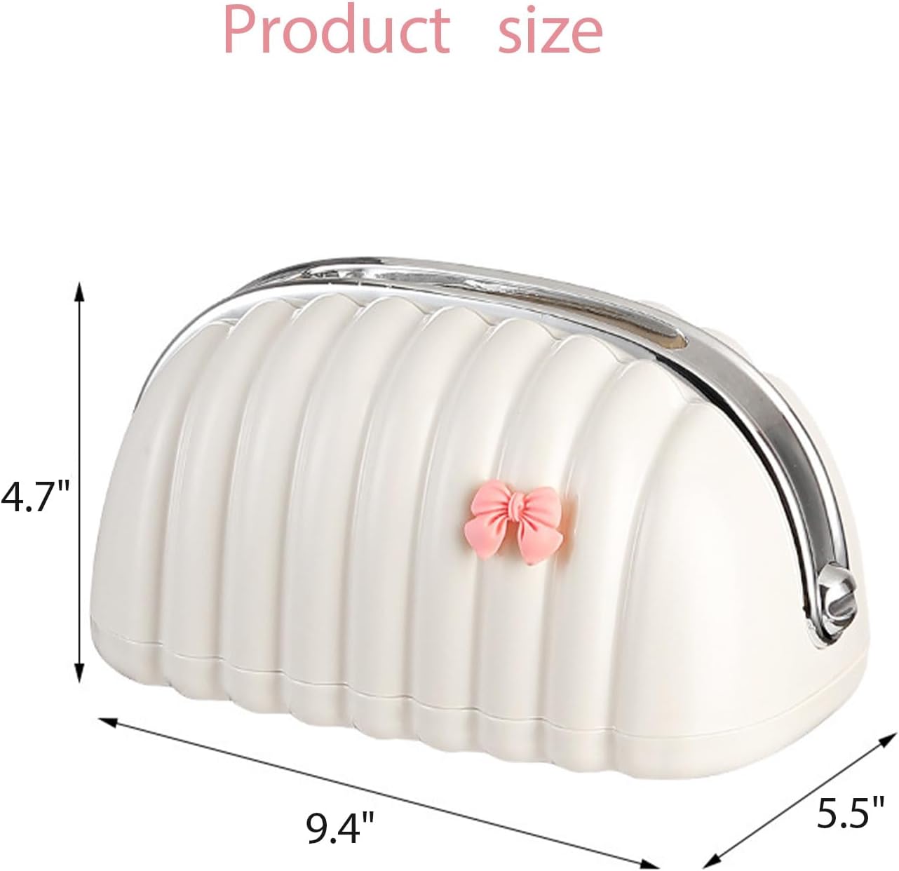 Tissue Box With Bow-SA2408-300 Tissue Box Apricot