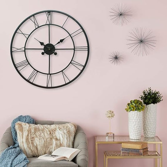 60Cm Wall Clock Roman Clock Apricot   