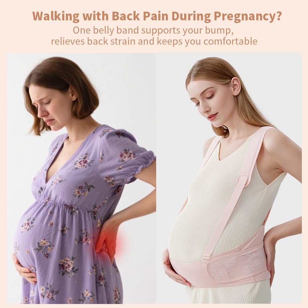Belly Bands for Pregnant Women With Double Support-SA2411-55 Blankets Apricot