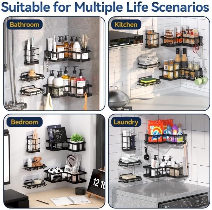 5PCs Wall Mounted Organizers-SA2408-112 Bathroom Accessory Sets Apricot