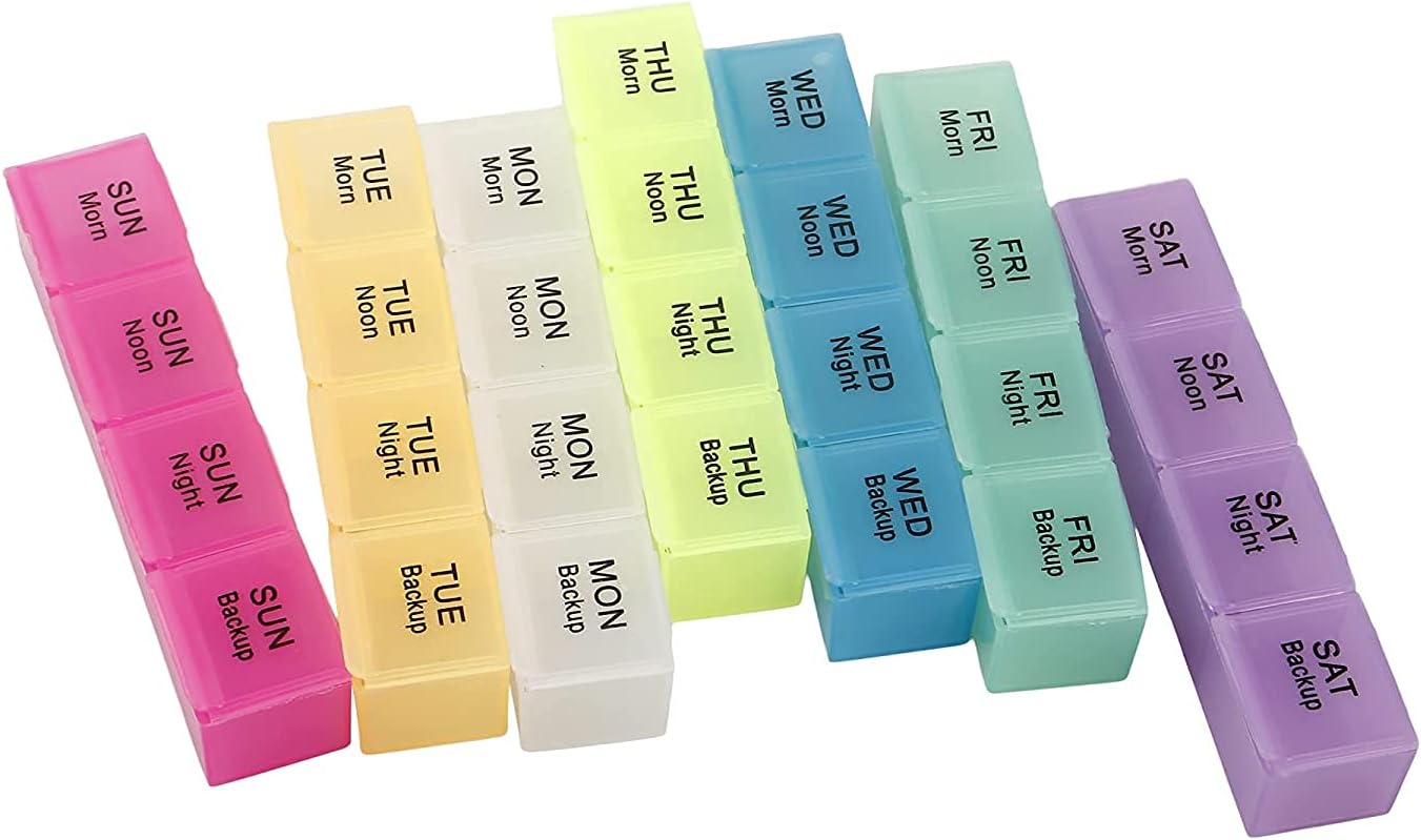 28 Grids Pill Container Pill Box Holder-SA2408-198 Apricot