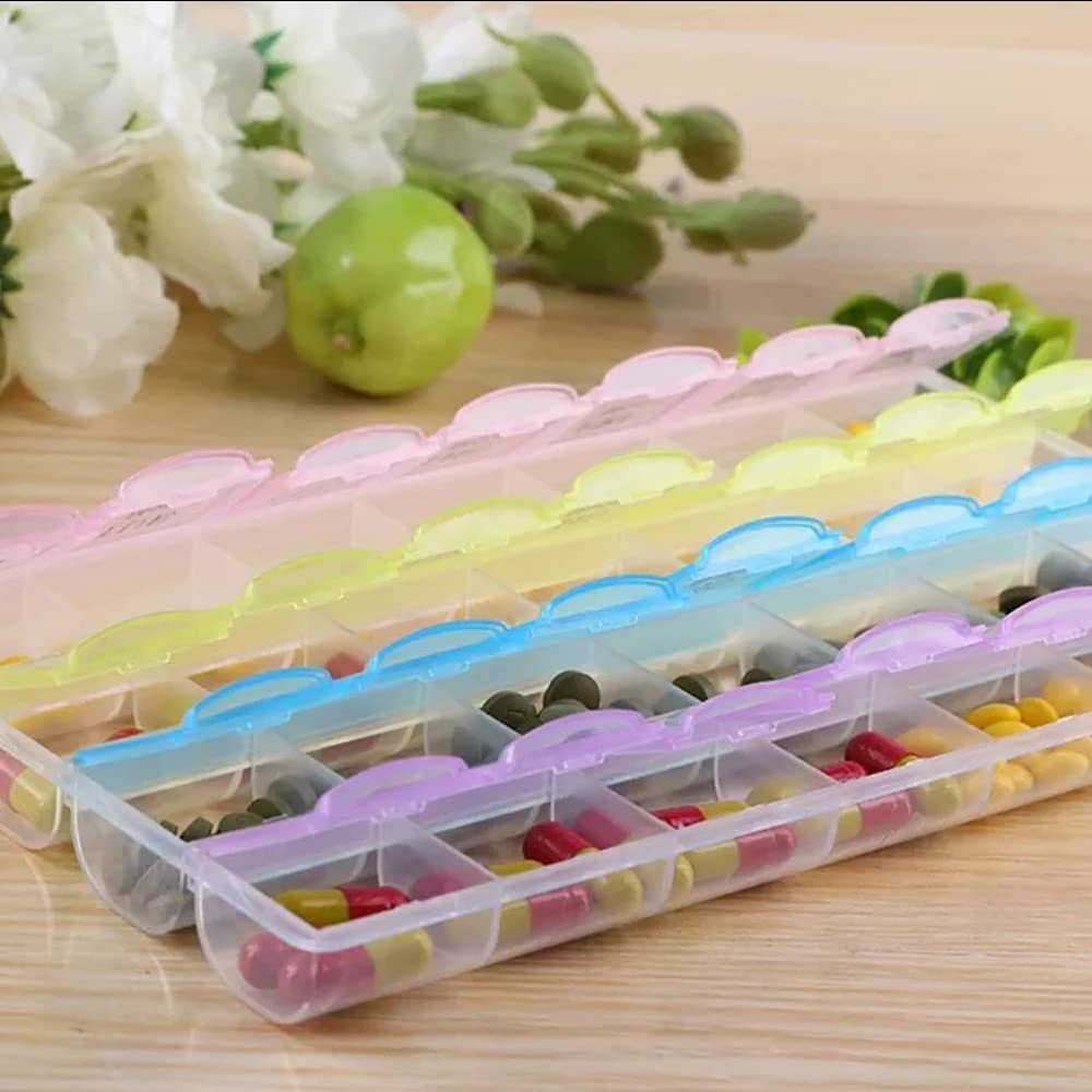 28 Grids Pill Container Pill Box Holder-SA2408-199 Apricot