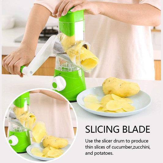 Vegetable Slicer with 3 Interchangeable Blades (SA2510-021)GREEN Spice and sugar Jar Apricot