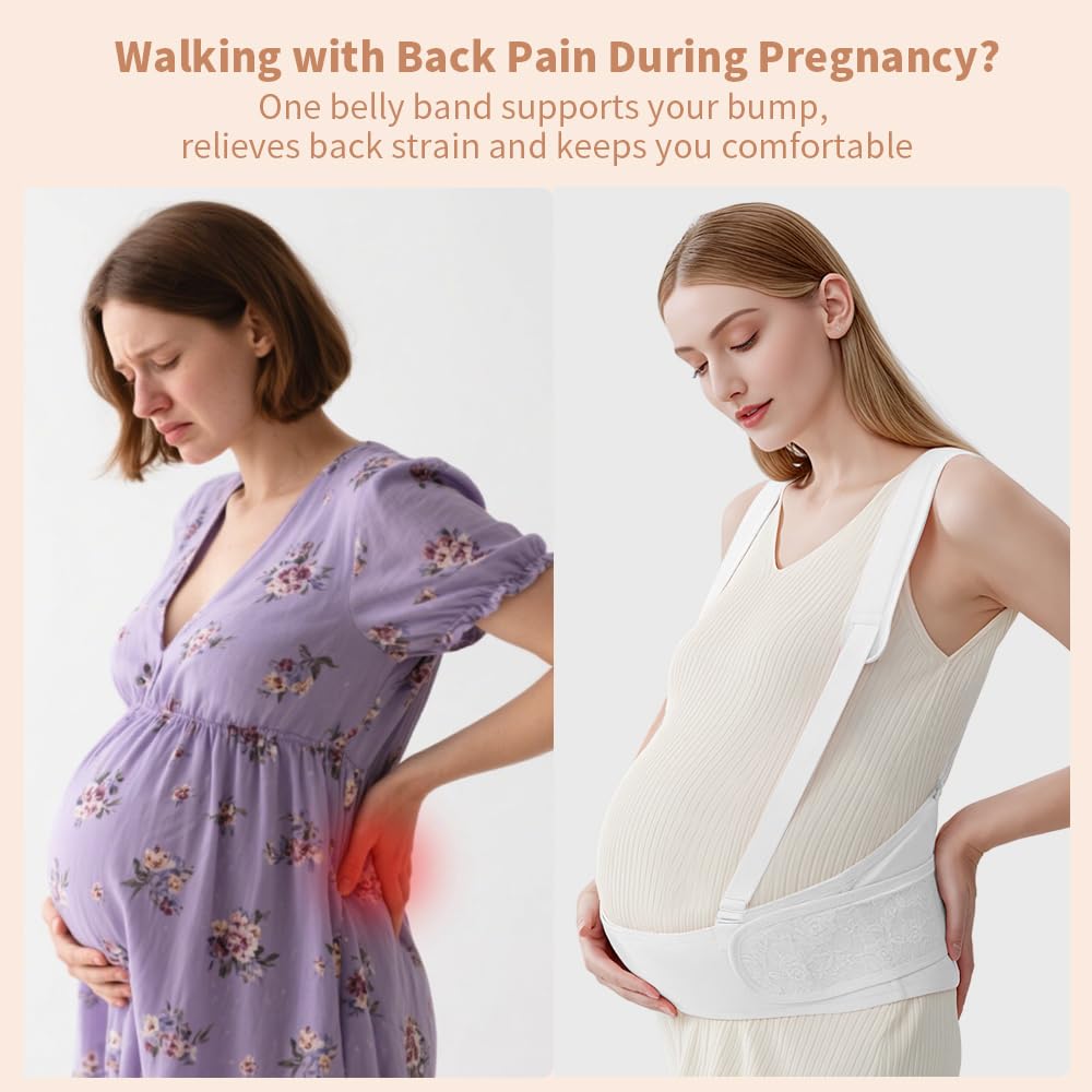 Belly Bands for Pregnant Women With Double Support-SA2411-55 Blankets Apricot