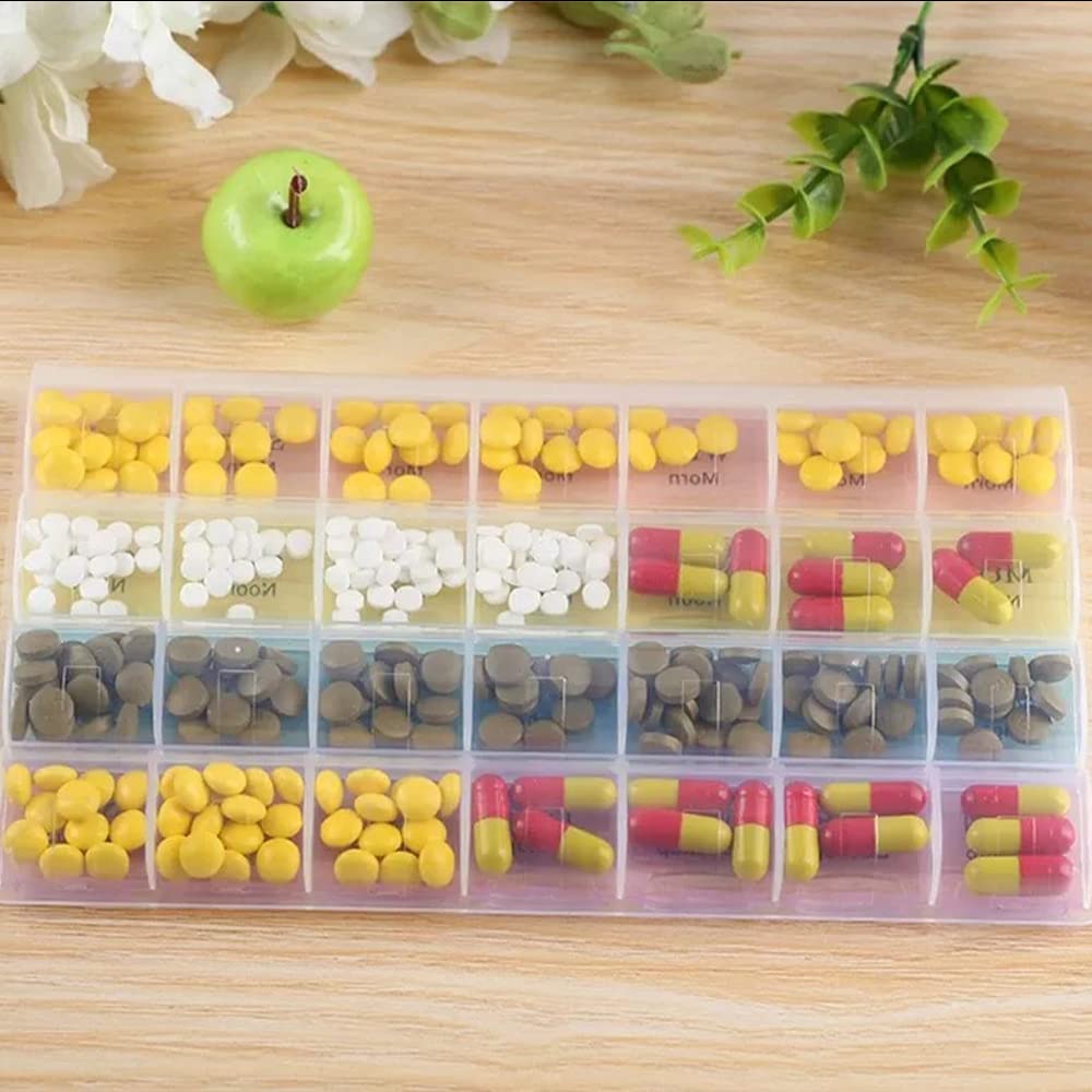 28 Grids Pill Container Pill Box Holder-SA2408-199 Apricot