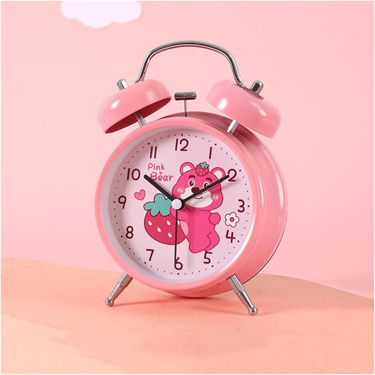 Side Table Alarm Clock SA2405-233 Light Pink Clock Apricot