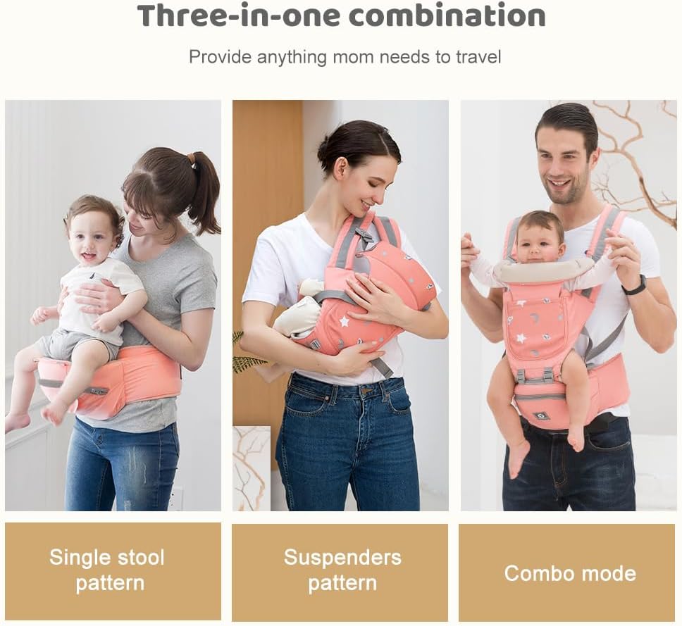 Multifunctional Baby Carrier for Newborn to Toddlers-SA2408-181 Blankets Apricot