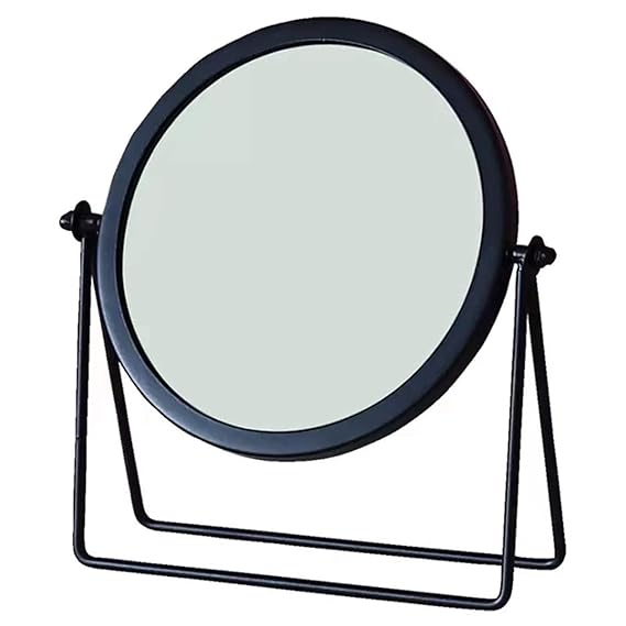 Rotatable Black Vanity Mirror-14295(SA2405-158) Cosmetic Organizer Apricot   