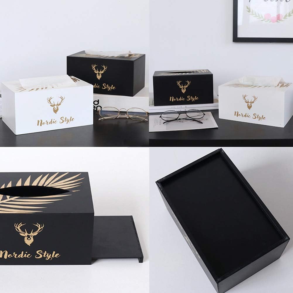 Nordic Style Wooden Tissue Box SA2405-23 Tissue Box Apricot