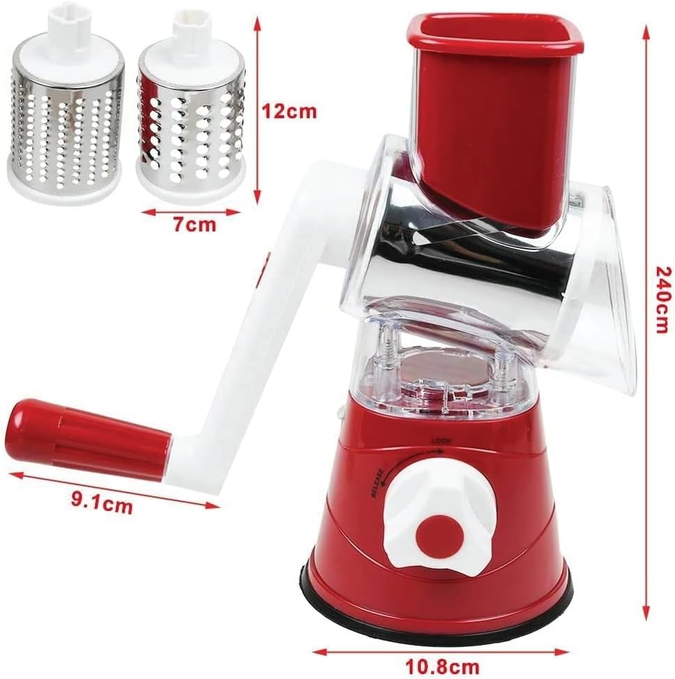 Vegetable Slicer with 3 Interchangeable Blades (SA2510-021)RED Spice and sugar Jar Apricot