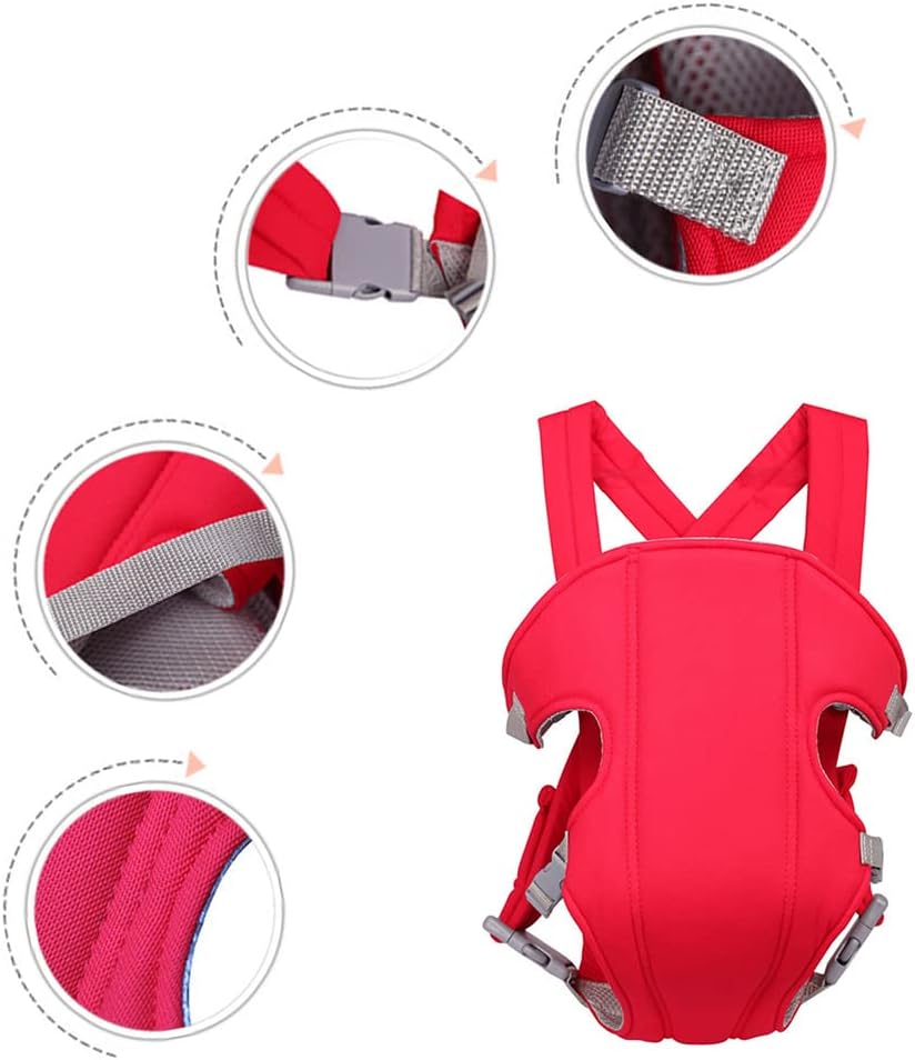 4-in-1 Baby Carrier Bag Adjustable with Comfortable Head Support & Buckle Straps-SA2408-276 Blankets Apricot