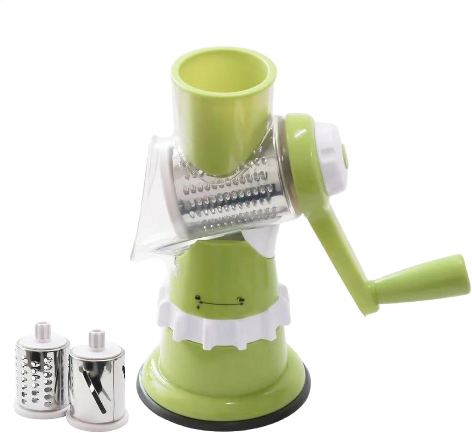 Vegetable Slicer with 3 Interchangeable Blades (SA2510-020)Green Spice and sugar Jar Apricot
