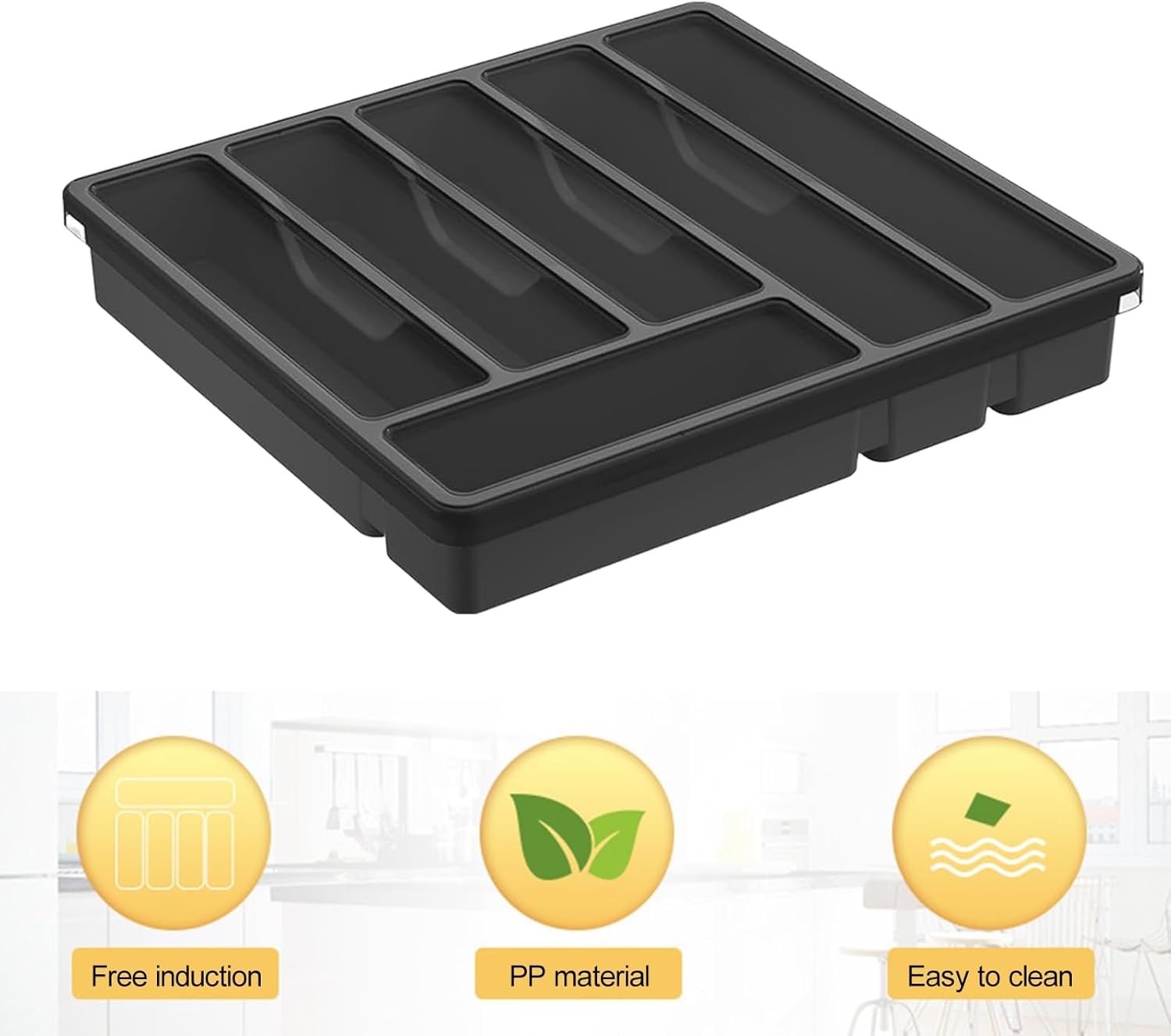 6 Compartments Drawer Countertop with Lid (SA2510-070) Apricot