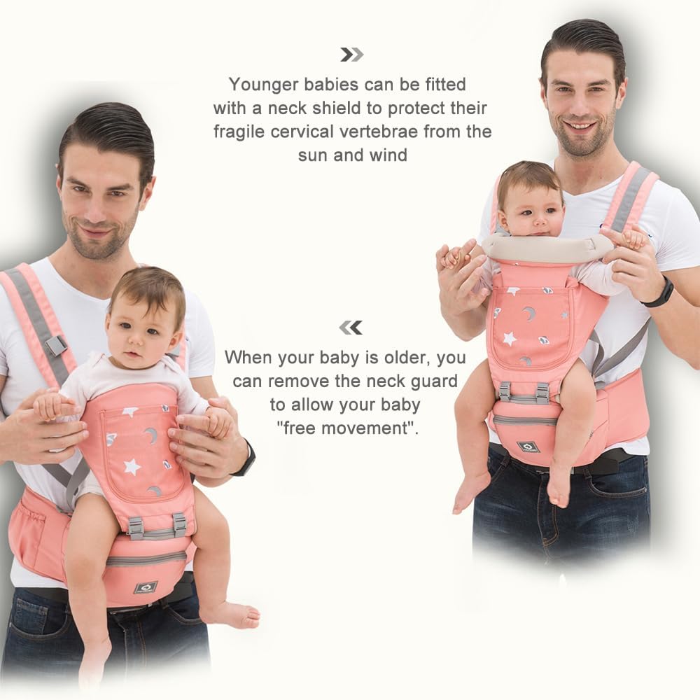 Multifunctional Baby Carrier for Newborn to Toddlers-SA2408-181 Blankets Apricot