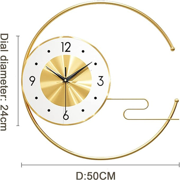 50 Cm Wall Clock with metallic Rod