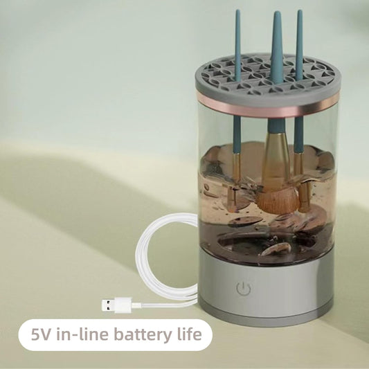 Electric Makeup Brush Cleaning Machine-SA2408-194 Cosmetic Organizer Apricot