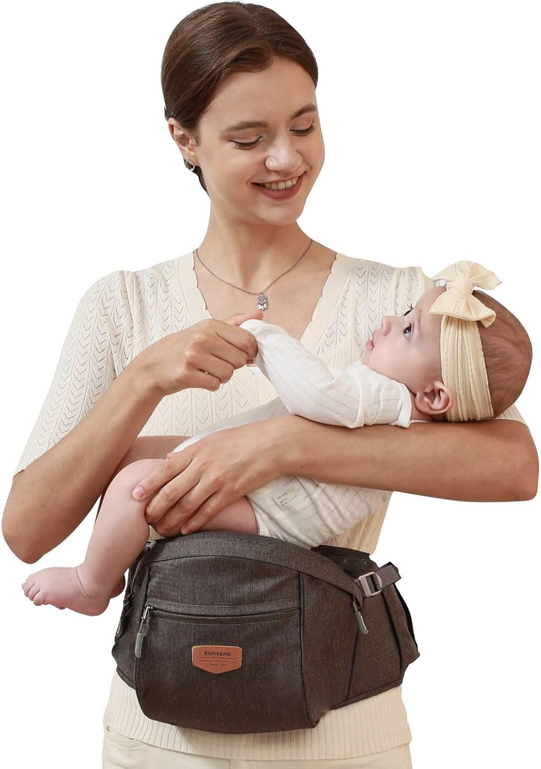 Baby Hip Seat With Adjustable Belt and Pocket-SA2408-182 Blankets Apricot