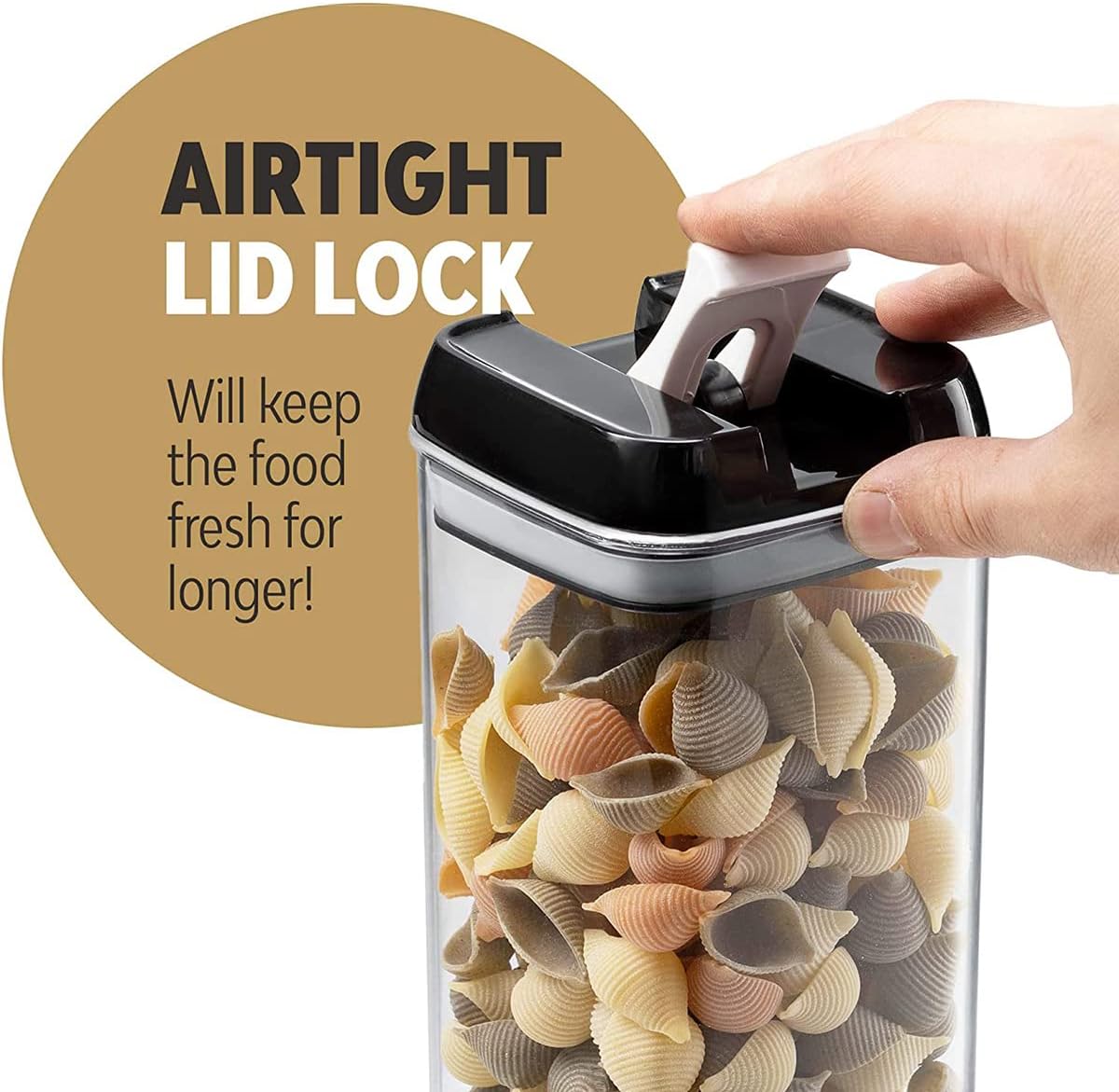 7 PCs Food Storage Container Spice and sugar Jar Apricot   