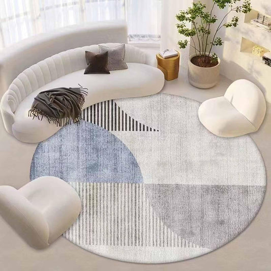 Living Room Rug 120 CM Round-Shedding Apricot