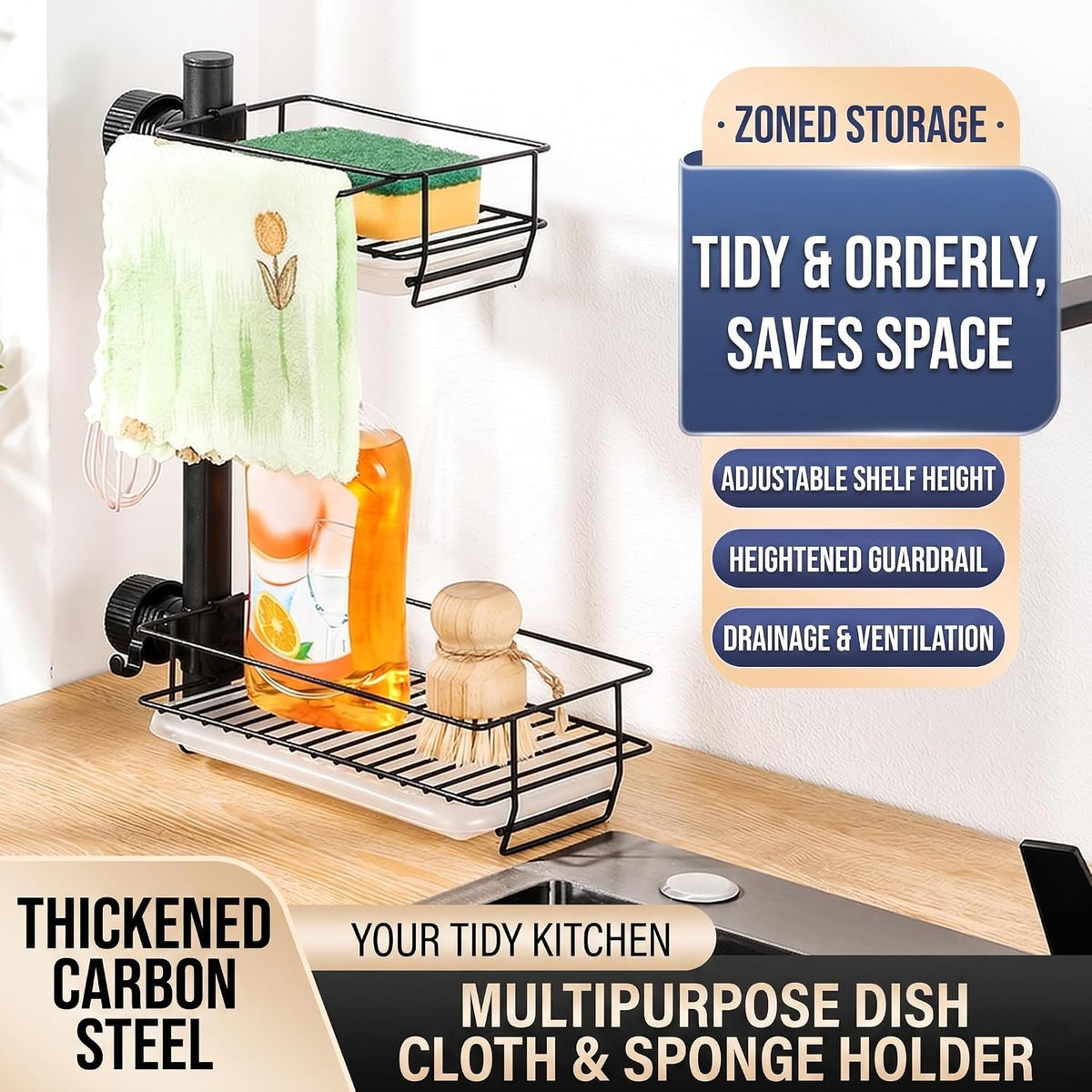 2 Layer Faucet Drying Rack-SA2510-065 Rugs Apricot