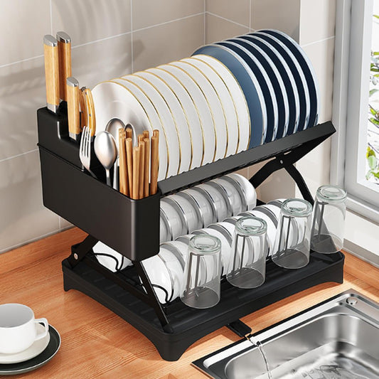 2 Tier Dish Drainers (SA2510-046) Dish Rack Apricot