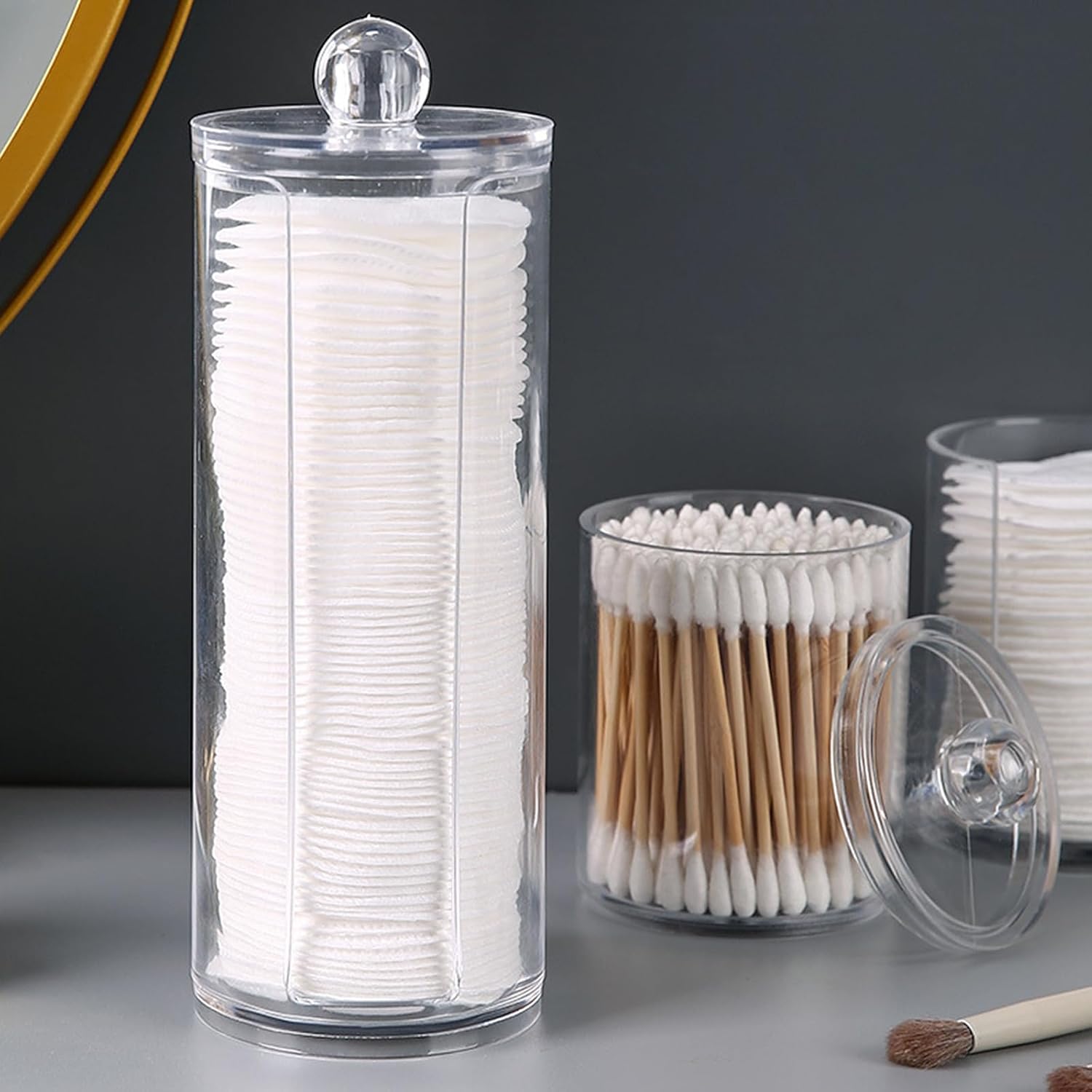 3-in-1 Multifunctional Storage Boxes SA-2411-59 Cosmetic Organizer Apricot