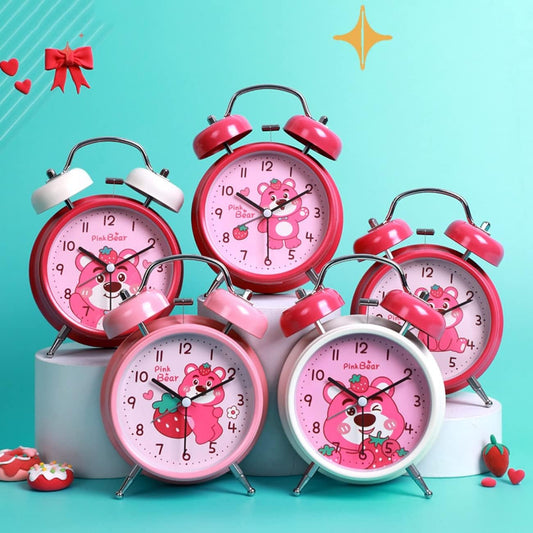 Side Table Alarm Clock SA2405-233(Pink) Clock Apricot