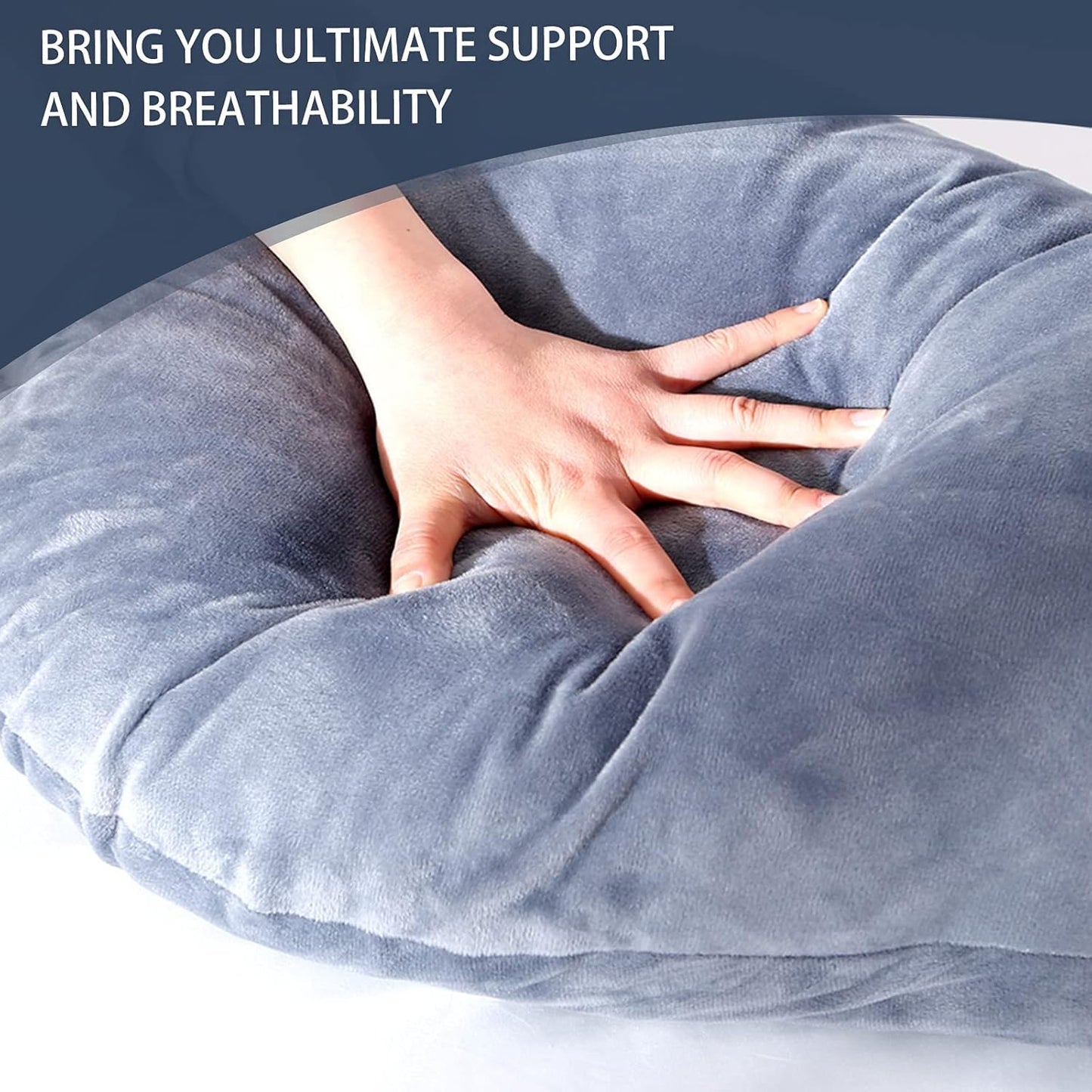U Shaped Pregnancy Pillows for Sleeping(Assorted) Apricot