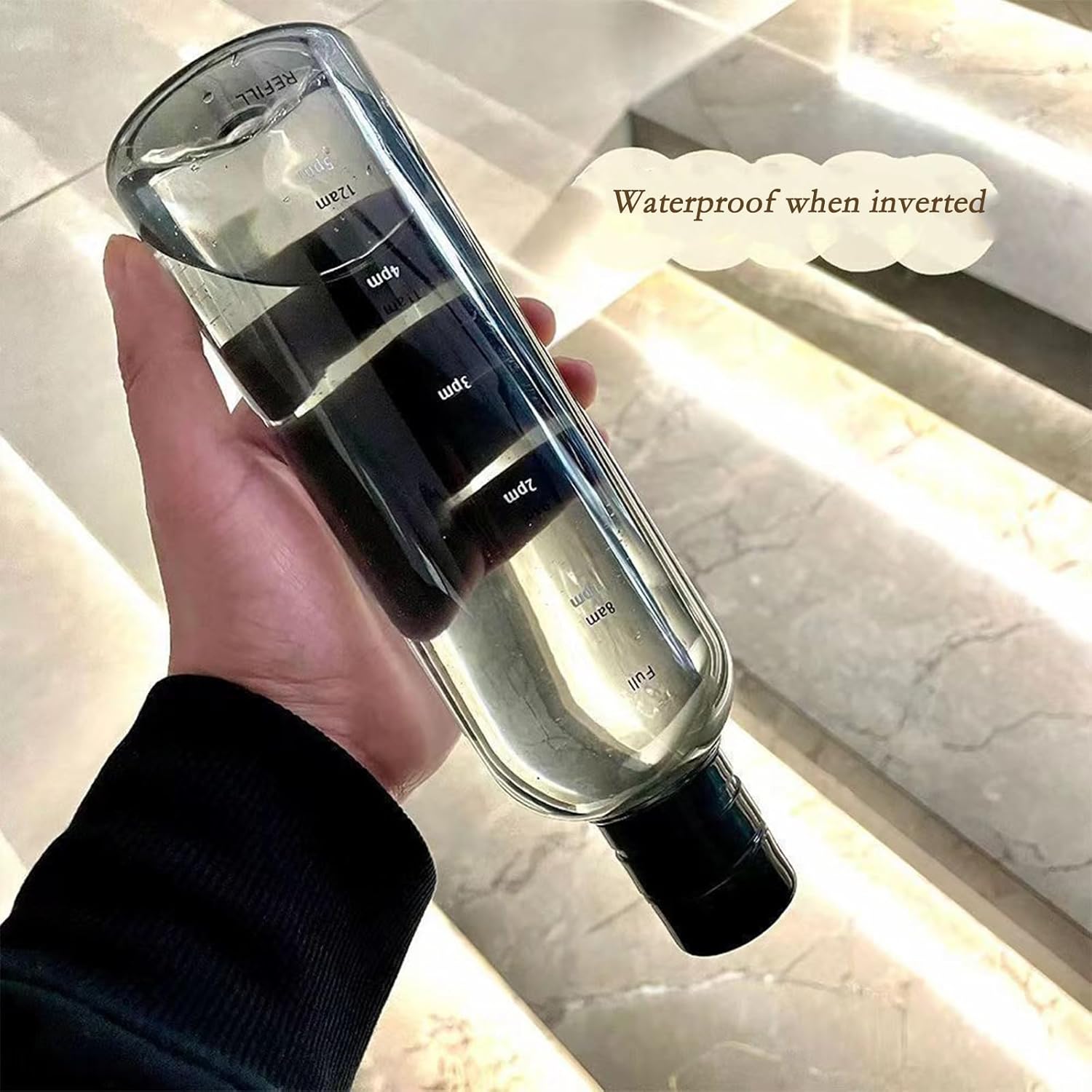 Water bottle with Time Marker Cover-SA2408-168 Apricot