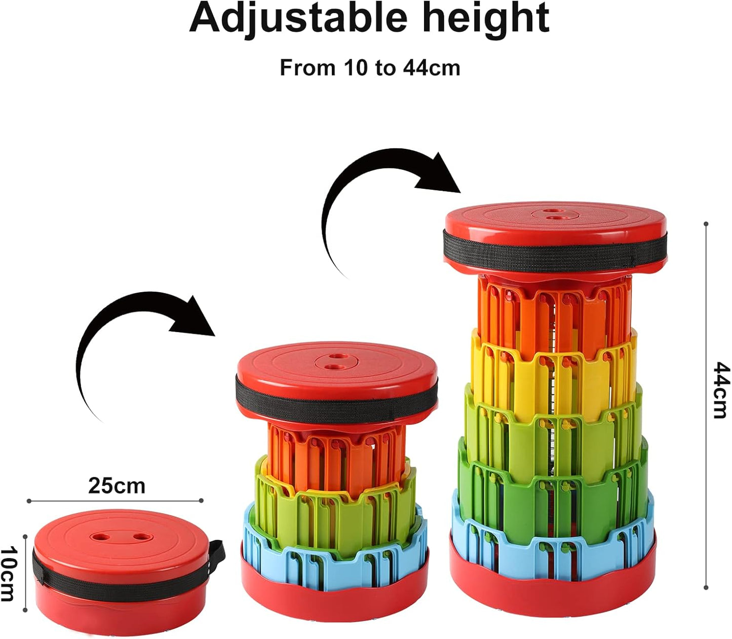 Portable Sitting Stool-Multi Apricot