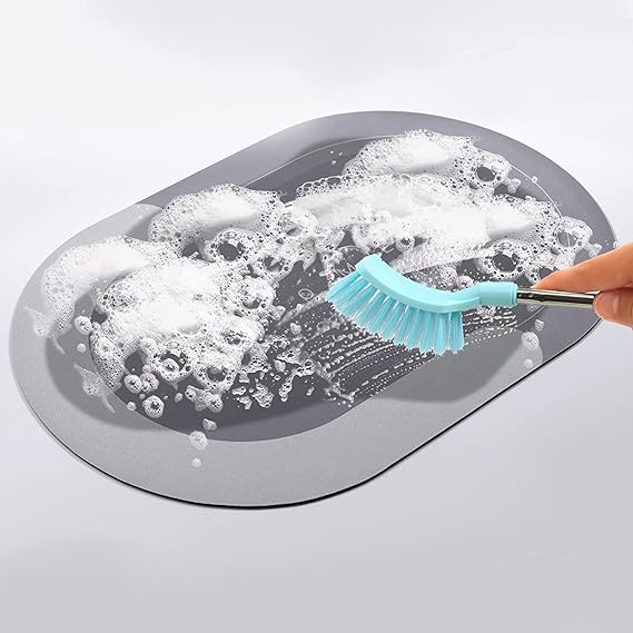 Water Absorbent Anti slip Bath mat-Grey
