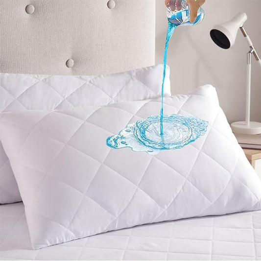 100% Waterproof Pillow Protector-White Protectors Apricot