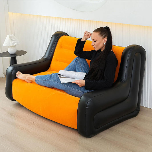 2-Seater Inflatable Sofa (SA2510-32) Apricot