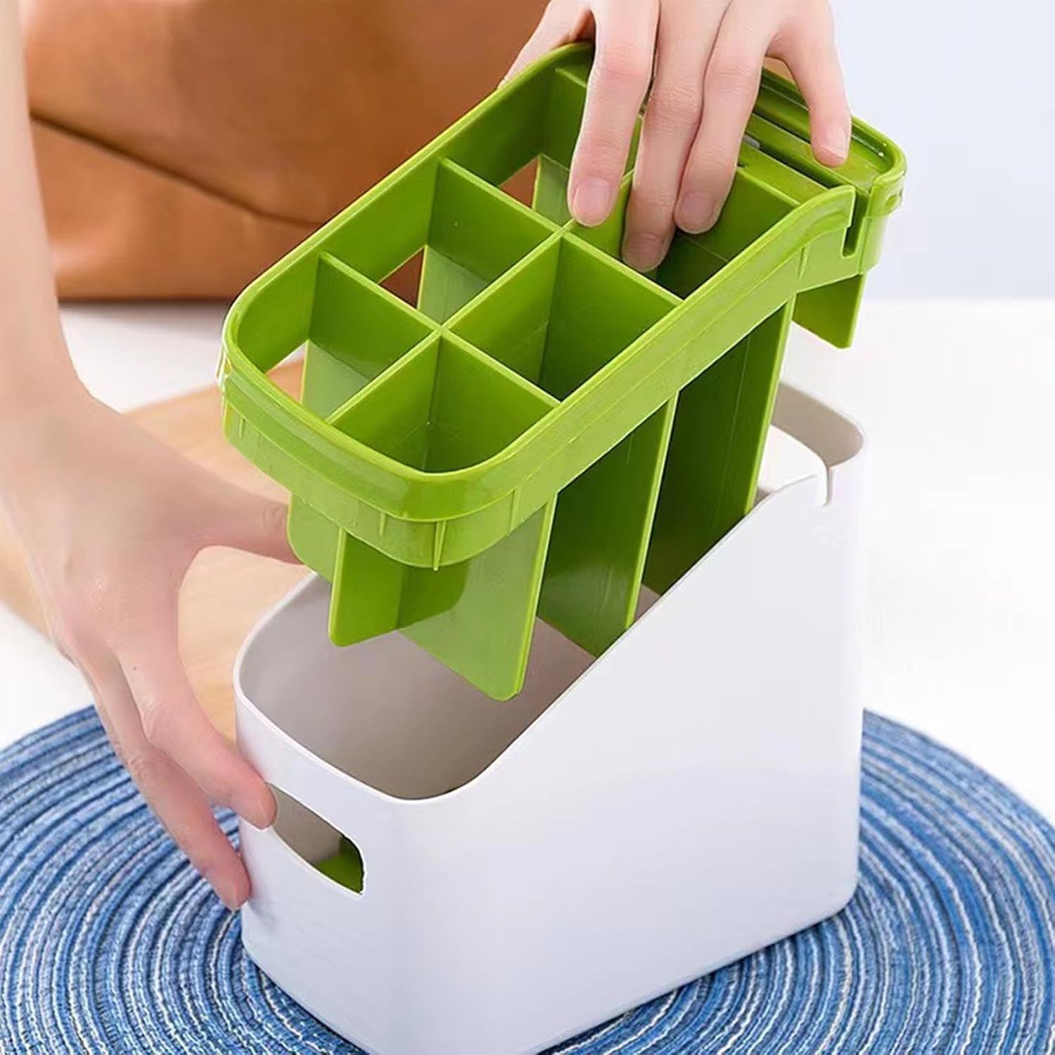 Multipurpose Kitchen Utensil Holder-SA2411-43 Spice and sugar Jar Apricot