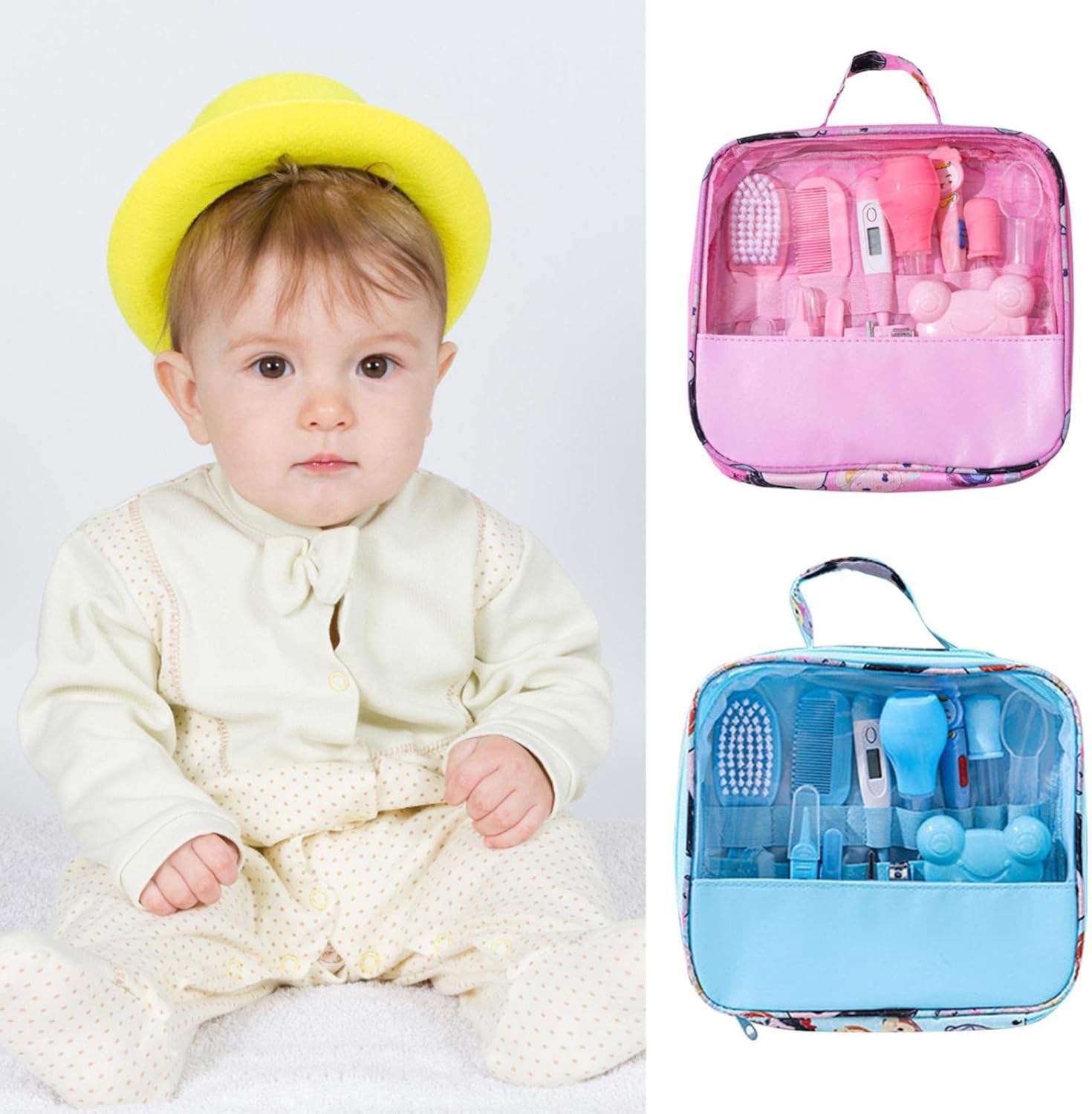 13Pcs Newborn Baby Care Kit-SA2408-180 Blankets Apricot