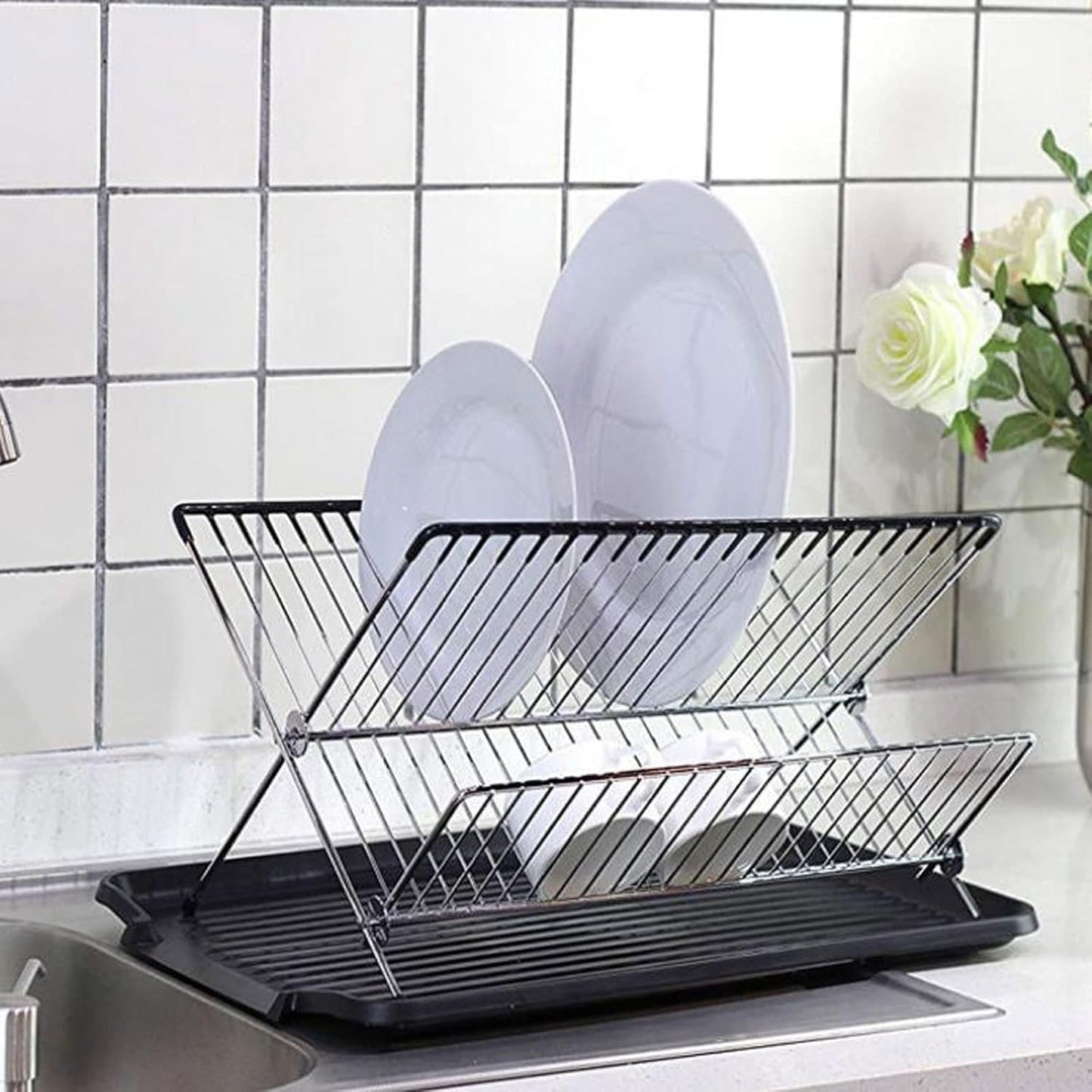 2 Tier Dish Drainers (SA2510-043) Dish Rack Apricot