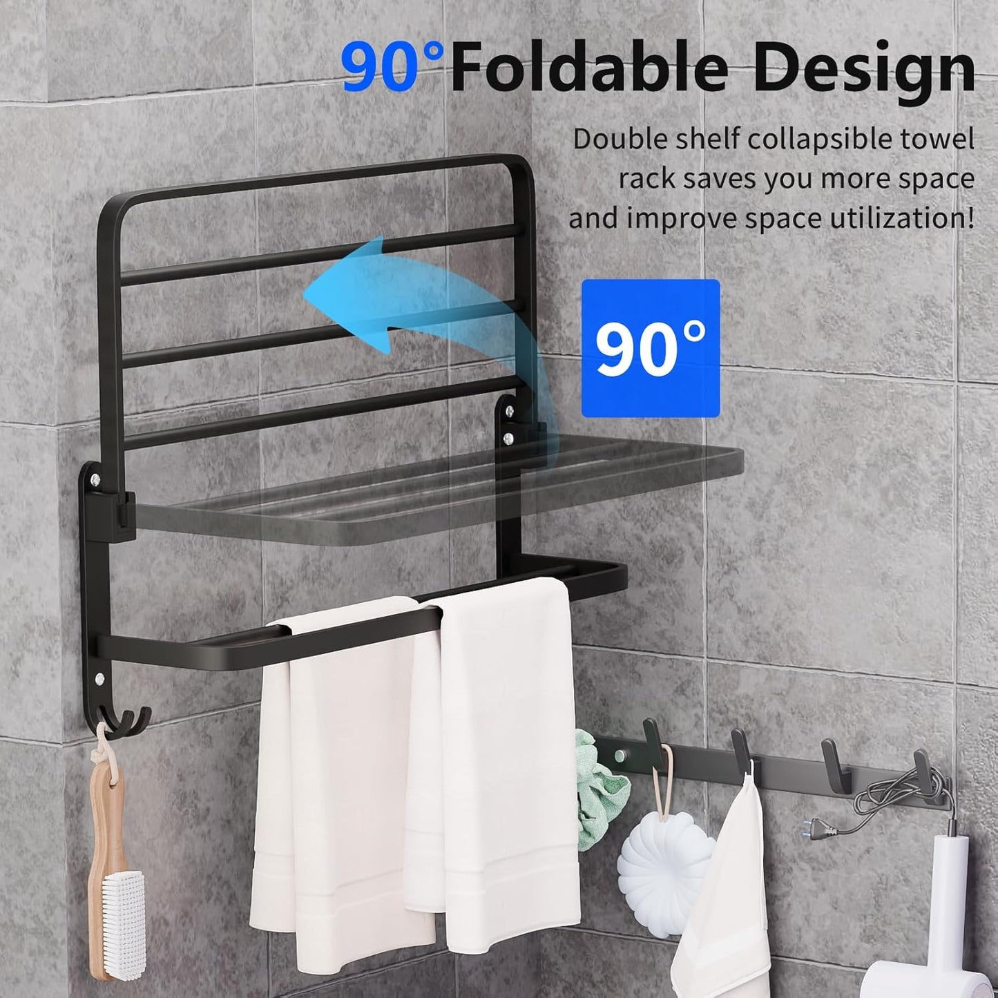 6PCs Wall Mounted BathRoom Set-SA2408-143 Bathroom Accessory Sets Apricot